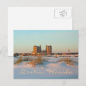 Destin Florida - Emerald Grande tegen zonsondergan Briefkaart (Voorkant / Achterkant)