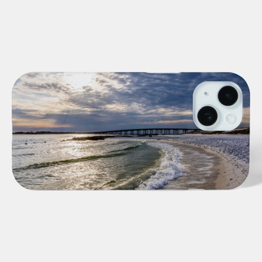 Destin Florida Evening Waves iPhone Case (Achterkant (horizontaal))