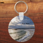 Destin Florida Evening Waves Sleutelhanger (Voorkant)