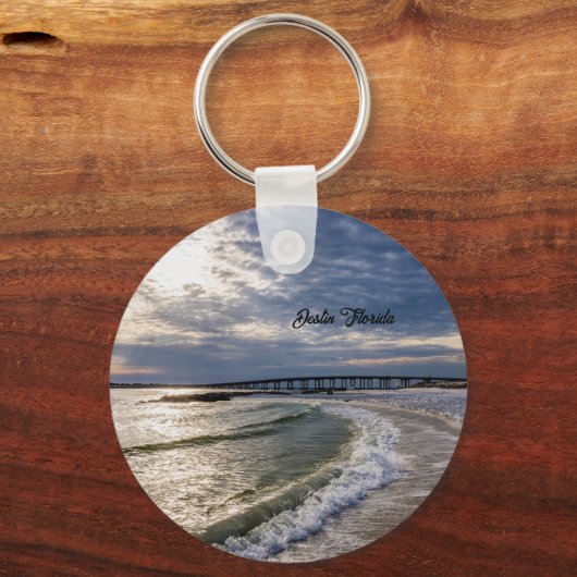 Destin Florida Evening Waves Sleutelhanger (Voorkant)