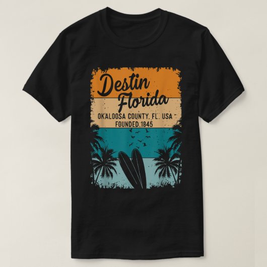 Destin Florida FL Beach Souvenirs And Gifts Men Wo T-shirt (Design voorkant)