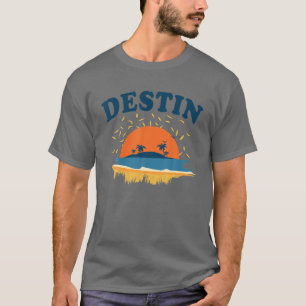 Destin Florida FL City Tourist Souvenir Gift Manne T-shirt