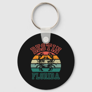 Destin Florida Fl Surfen Retro Zonsondergang Us St Sleutelhanger