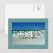Destin, Florida geratificeerd briefkaart (Voorkant / Achterkant)