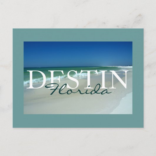 Destin, Florida geratificeerd briefkaart (Voorkant)