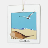 Destin, Florida Hoefijzer Krab Zee Gull Beach Keramisch Ornament (Links)