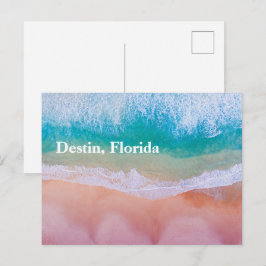 Destin Florida Mooie Zonsondergang Strand Foto Briefkaart
