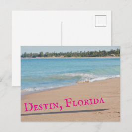 Destin Florida Mooie Zonsondergang Strand Foto Briefkaart