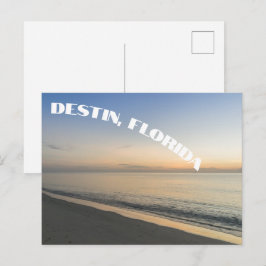 Destin Florida Mooie Zonsondergang Strand Foto Briefkaart