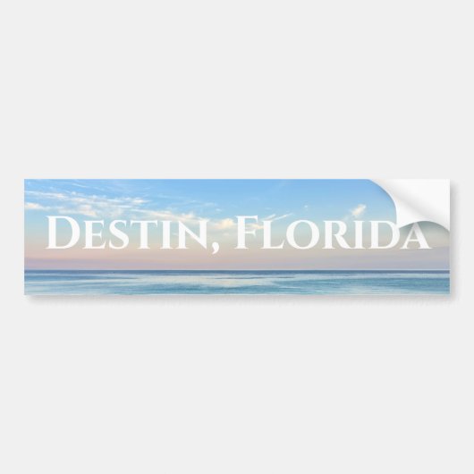 Destin Florida Mooie zonsondergang strand foto Bumpersticker (Voorkant)