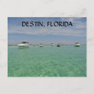 DESTIN FLORIDA NAUTISCH BRIEFKAART OP CRAB-EILAND