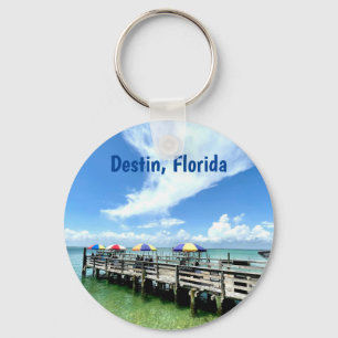 Destin Florida Ocean Boardwalk Photography Custom Sleutelhanger