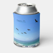 Destin Florida Pelicans Seaside Ocean Photography Blikjeskoeler (Blikje Achterkant)