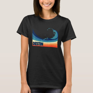 Destin Florida Retro Surf Zeilen & Vissen Vakantie T-shirt