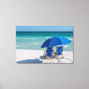 Destin Florida stoelen en paraplu canvas