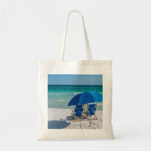 Destin Florida stoelen en paraplu Canvas tas
