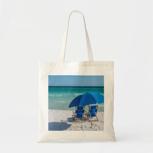 Destin Florida stoelen en paraplu Canvas tas (Voorkant)