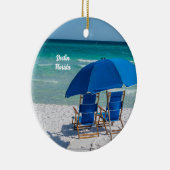 Destin Florida stoelen en paraplu cirkel Ornament (Rechts)