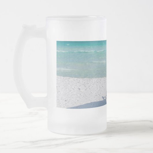 Destin Florida stoelen en paraplu Frosted Mok (Links)