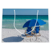 Destin Florida stoelen en paraplu geschenk tas Groot Cadeauzakje (Voorkant)