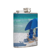 Destin Florida stoelen en paraplu kolf Heupfles (Rechts)