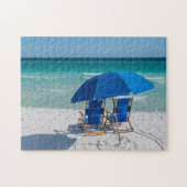 Destin Florida stoelen en paraplu legpuzzel (Horizontaal)