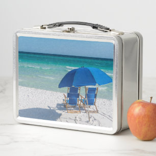 Destin Florida stoelen en paraplu lunchbox