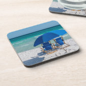 Destin Florida stoelen en paraplu Onderzetter set (Linkerzijde)