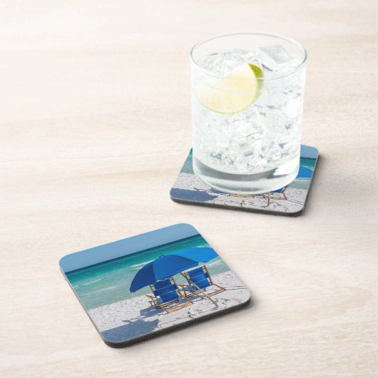 Destin Florida stoelen en paraplu Onderzetter set (Rechterzijde)