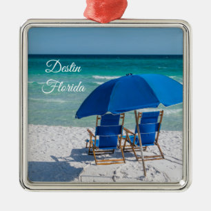Destin Florida stoelen en paraplu Ornament