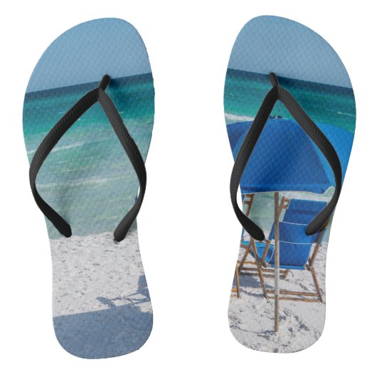 Destin Florida stoelen en paraplu Teenslippers (Voetbed)