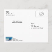 Destin Florida Stoelen En Parasol Dank U Briefkaart (Achterkant)