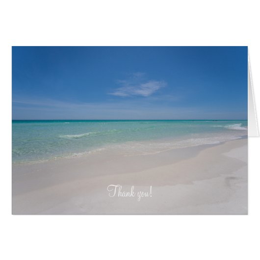 Destin Florida Strand Bedankkaart (Voorkant Horizontaal)