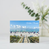 Destin Florida strand parasols Fotografie Briefkaart (Staand voorkant)