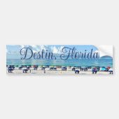 Destin Florida  strand parasols Fotografie Bumpersticker (Voorkant)