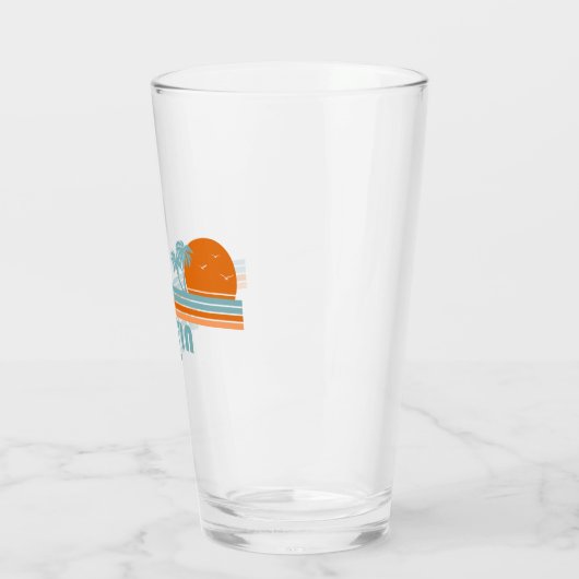 Destin Florida Sun Palm Trees Glas (Links)