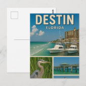 Destin Florida Travel Briefkaart (Voorkant / Achterkant)