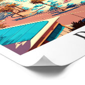 Destin Florida Travel  Illustratie Poster (Hoek)