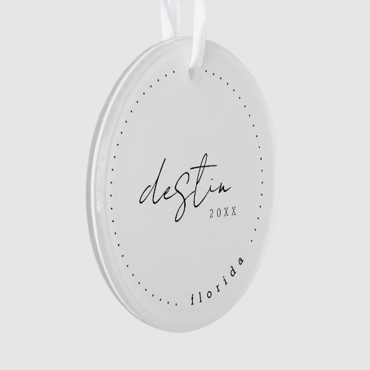 Destin Florida Travel United States Simple Ornament (voorkant)