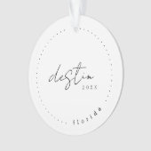 Destin Florida Travel United States Simple Ornament (voorkant)