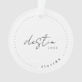 Destin Florida Travel United States Simple Ornament (voorkant)