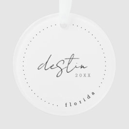 Destin Florida Travel United States Simple Ornament
