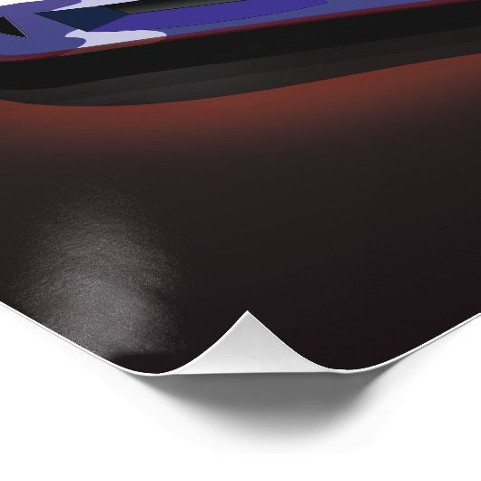 Destin Florida USA sportwagen poster. Perfect Poster (Hoek)