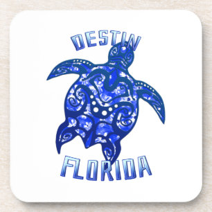 Destin Florida Vakantie Tribale Zeeschildpad Bier Onderzetter