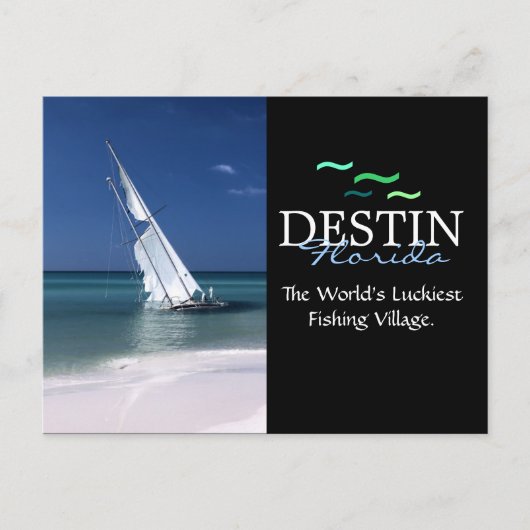 Destin Florida, werelden het gelukkigste Geviste d Briefkaart (Voorkant)