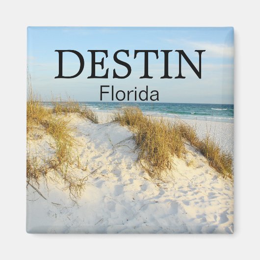 Destin Florida wit zand strand zonsondergang magne Magneet (Voorkant)