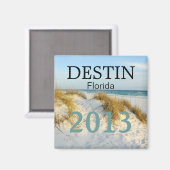 Destin Florida wit zandstrand - PAS HET JAAR AAN! Magneet (Voorkant / Achterkant)