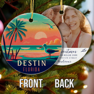 Destin Florida Zeemeeuw Sunset Souvenirs Keramisch Ornament