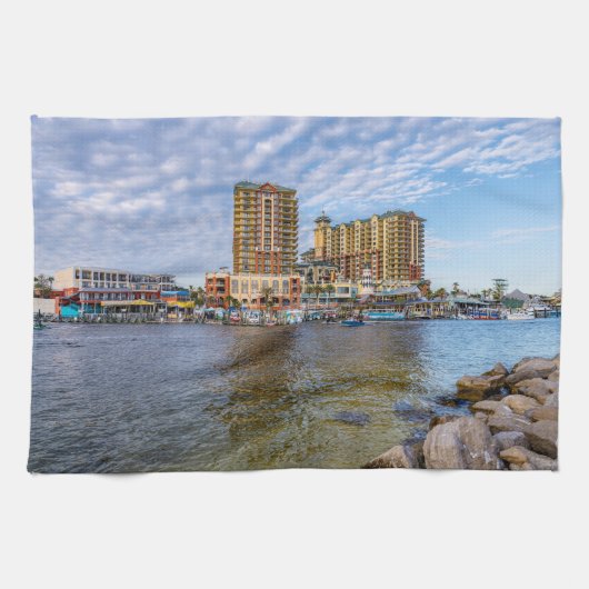 Destin Harbor Boardwalk Keukenhanddoek (Horizontaal)