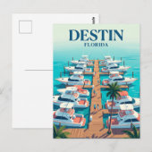 Destin Harbor Boardwalk USA Briefkaart (Voorkant / Achterkant)